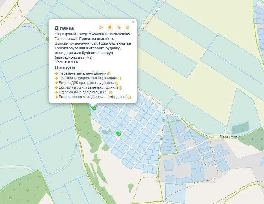 Ділянка для будівництва в передмісті Полтави. | Приват житло