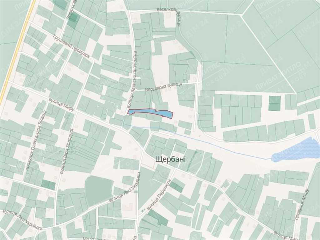 Земельна ділянка з комунікаціями в с. Щербані | Приват житло