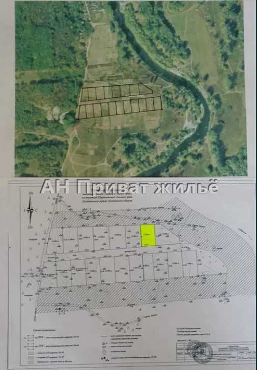 Ділянка в Нижніх Млинах біля річки | Приват житло