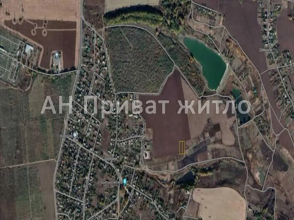 Велика ділянка під житлову забудову в Щербанях | Приват житло