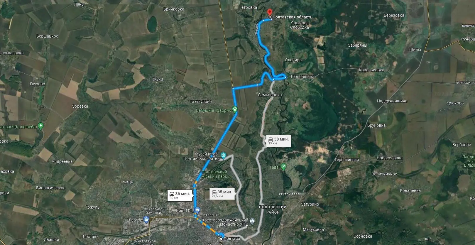 Ділянка в с. Петрівка, до річки 550 метрів  | Приват житло
