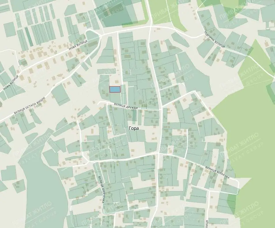 Ділянка під будівництво будинку в селі Гора | Приват житло