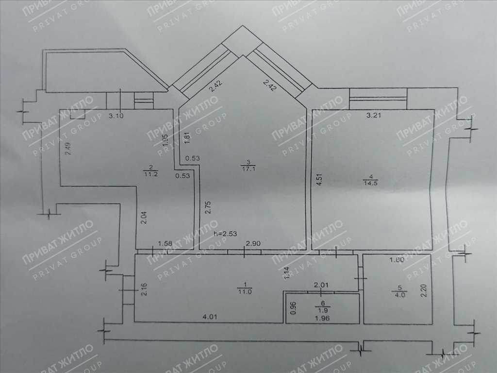Двокімнатна квартира біля ТРЦ Київ | Приват житло
