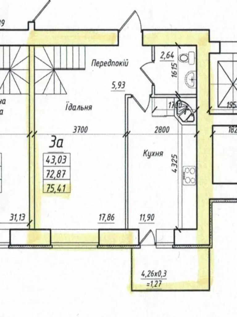 Дворівнева трикімнатна квартира в новобудові, Сади-2 | Приват житло