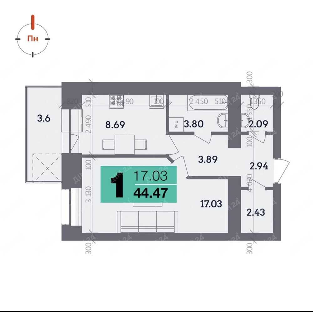 Продажа однокімнатної квартири в ЖК «Стандарт» | Приват житло