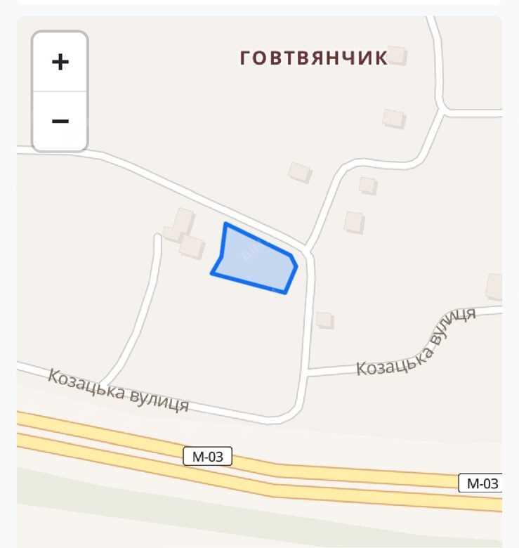 Ділянка під будівництво в с.Говтвянчик | Приват житло