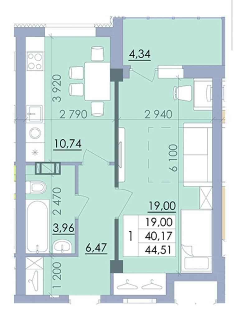 ЖК Пелюстковий. Однокімнатна квартира з коморою! | Приват житло