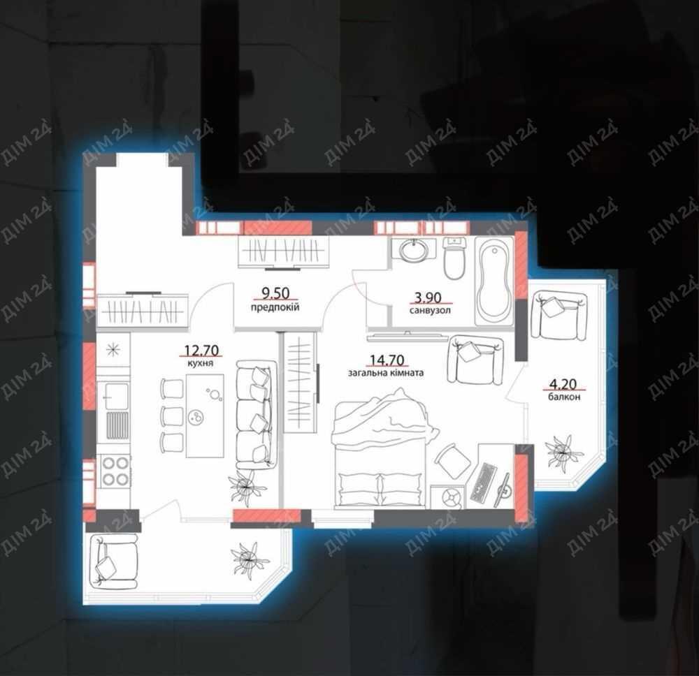 Гарна 1-к квартира в новобудові | Приват житло