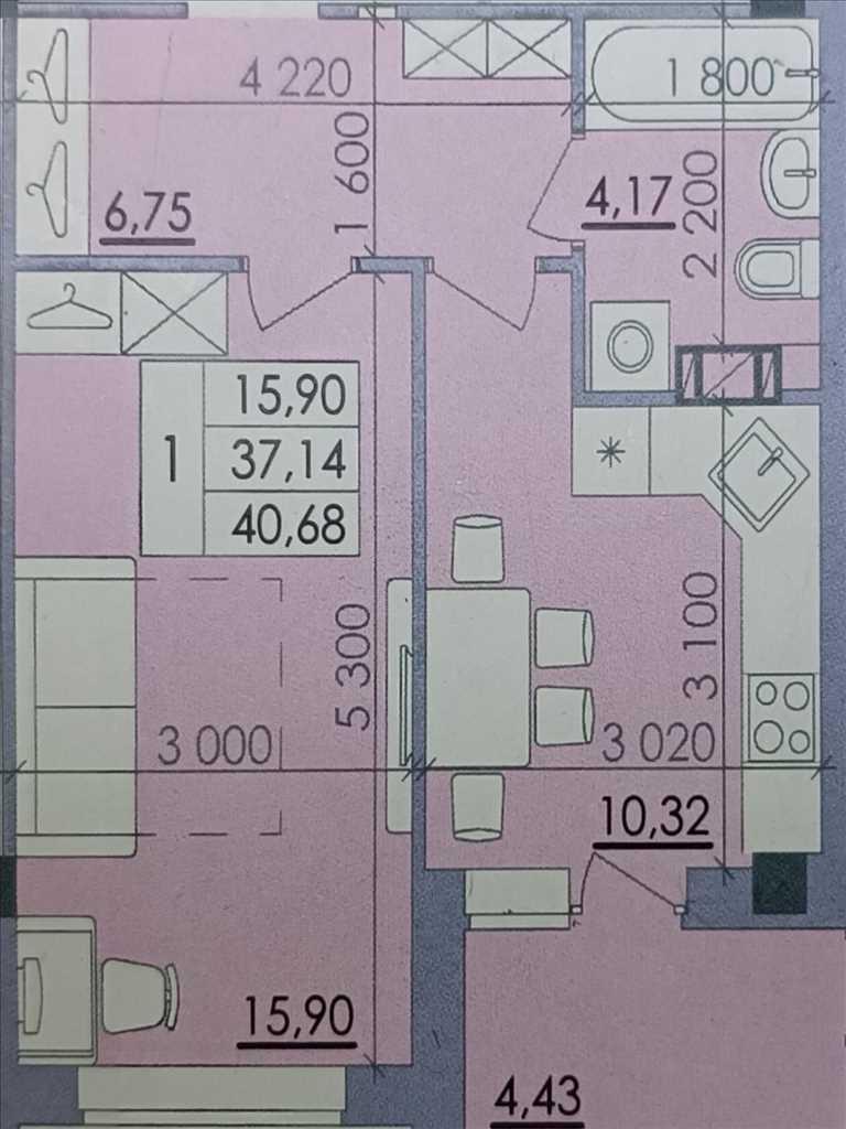 Простора 1-кімнатна квартира в ЖК «Пелюстковий» | Приват житло
