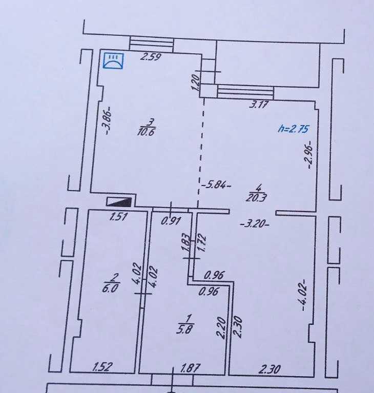 Простора однокімнатна квартира в сучасному ЖК 