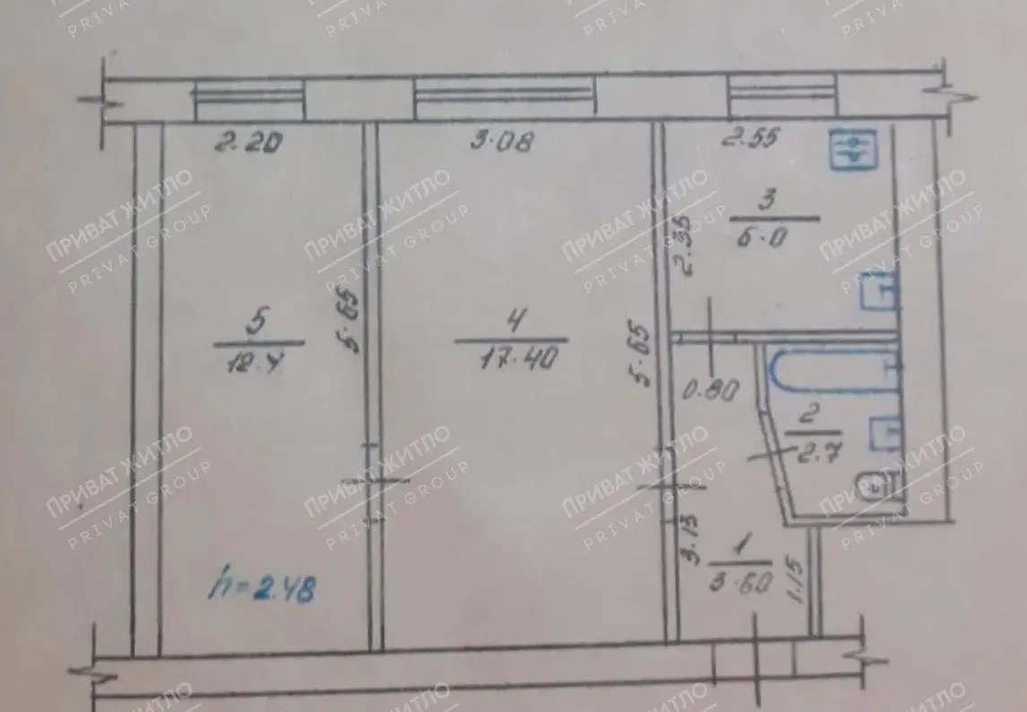 2 кімнати в Полтаві за ціною однушки | Приват житло