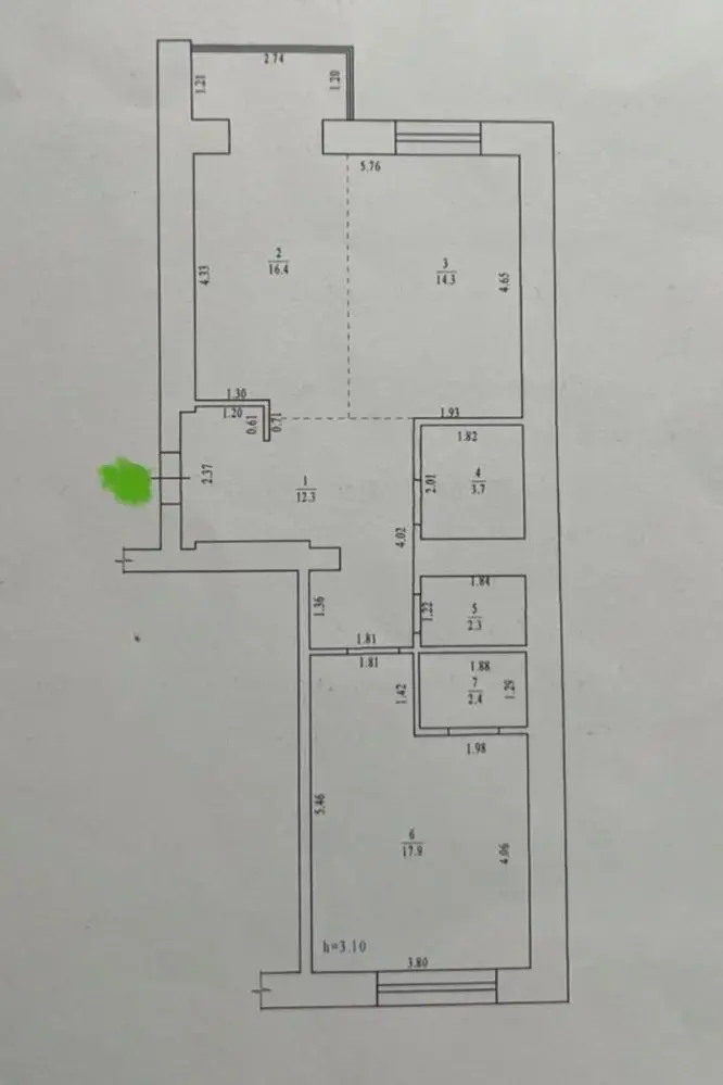 Двокімнатна квартира-студія в самому центрі Полтави! | Приват житло