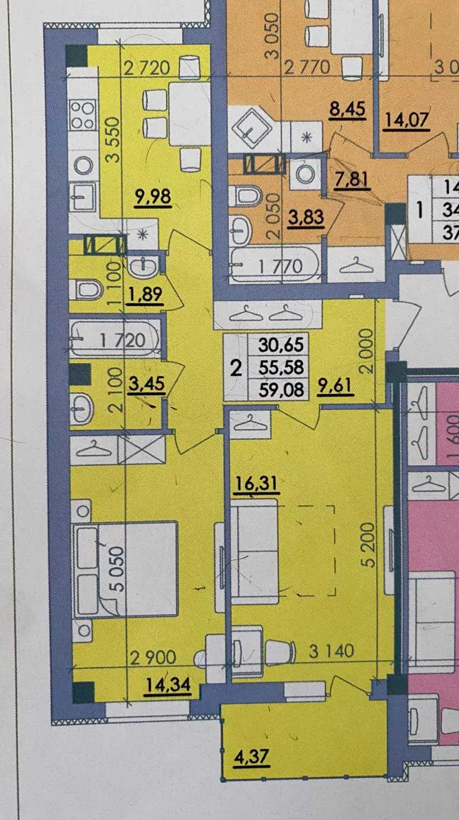 Продаж 2 кімнатної квартири в ЖК Пелюстковий | Приват житло