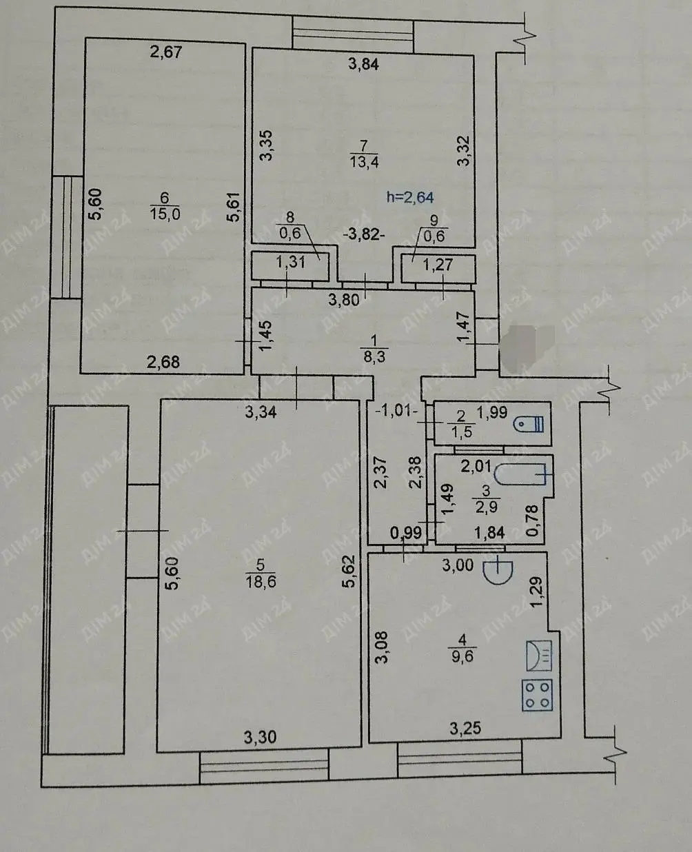 3 кімнатна квартира, 77 кв.м, с. Степне, Полтавська область | Приват житло