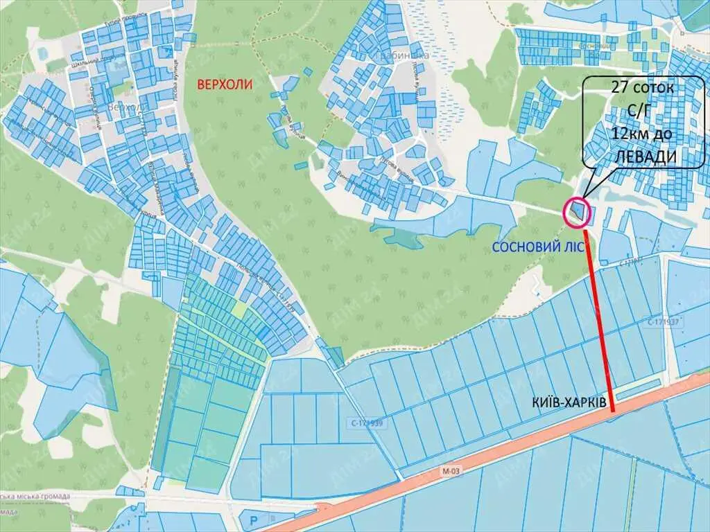 Продается участок в Полтавском районе, Верхолы.  | Приват житло